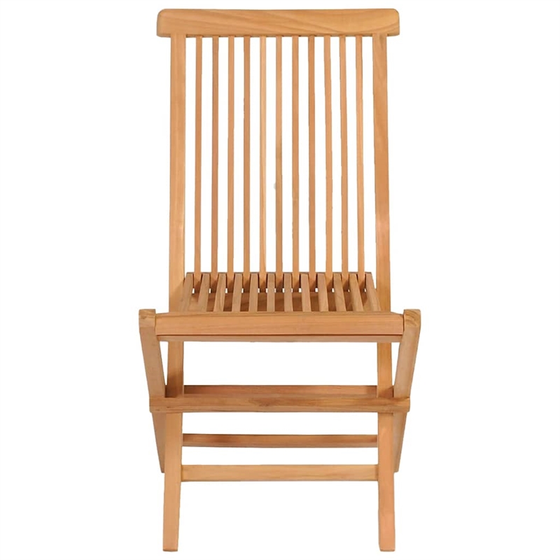 vidaXL Teak Wood Medium to Large Extendable Garden Dining Set in Warm Brown