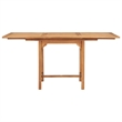 vidaXL Smooth Sanded Teak Hardwood Medium Garden Dining Set in Warm Brown