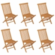 vidaXL Smooth Sanded Teak Hardwood Medium Garden Dining Set in Warm Brown