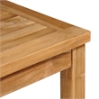 vidaXL Fine Sanded Teak Hardwood Medium Garden Dining Set in Warm Brown