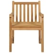 vidaXL Fine Sanded Teak Hardwood Medium Garden Dining Set in Warm Brown
