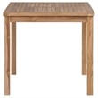 vidaXL Fine Sanded Teak Hardwood Medium Garden Dining Set in Warm Brown