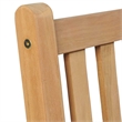 vidaXL Fine Sanded Teak Hardwood Garden Dining Set in Natural Teak