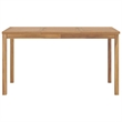 vidaXL Fine Sanded Teak Hardwood Garden Dining Set in Natural Teak