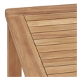 vidaXL Fine Sanded Teak Hardwood Garden Dining Set in Natural Teak