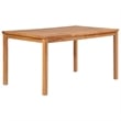 vidaXL Solid Teak Wood Medium Garden Dining Set in Warm Brown