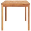 vidaXL Solid Teak Wood Standard Garden Dining Set in Warm Brown