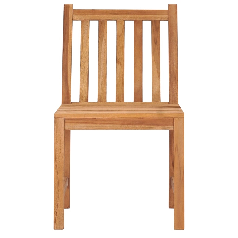 vidaXL Solid Teak Wood Standard Garden Dining Set in Warm Brown