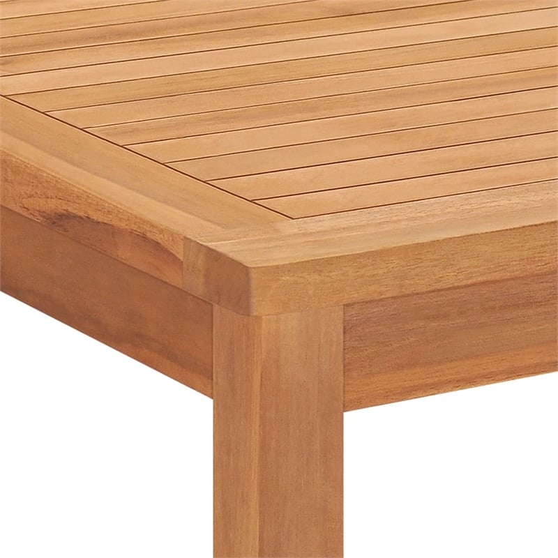 vidaXL Solid Teak Wood Medium Garden Dining Set in Warm Teak