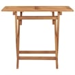 vidaXL Fine Sanded Teak Hardwood Medium Outdoor Dining Set in Natural Teak
