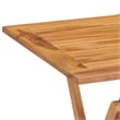 vidaXL Fine Sanded Teak Hardwood Medium Outdoor Dining Set in Natural Teak