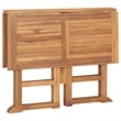 vidaXL 5 Piece Solid Teak Wood Foldable Outdoor Dining Set in Teak