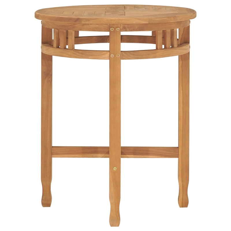 vidaXL Solid Teak Wood Durable Garden Dining Set in Natural Teak