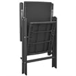 vidaXL PE Rattan/Aluminum/WPC Medium Dining Set in Black