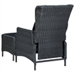 vidaXL 9 Piece Garden Outdoor Dining Set in Dark Gray