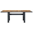 vidaXL Outdoor Dining Set in Dark Gray/Black Cushion