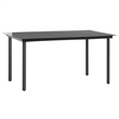 vidaXL 5 Piece PVC Rattan Foldable Dining Set in Black