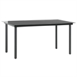 vidaXL PVC Rattan Foldable Garden Dining Set in Black