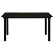 vidaXL Poly Rattan 5-Piece Stackable Dining Set in Black