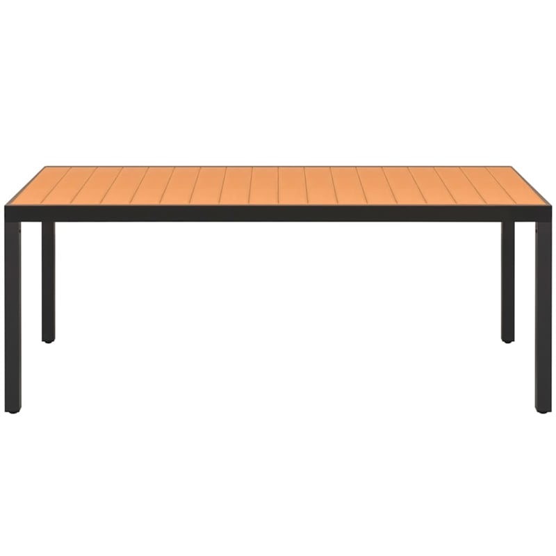 vidaXL Dining Set in Black/Brown