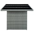 vidaXL 9 Piece Garden Outdoor Dining Set in Dark Gray
