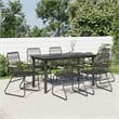 vidaXL Garden Dining Set in Black
