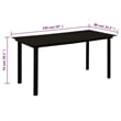 vidaXL Garden Dining Set in Black
