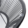 vidaXL Dining Set in Black and Transparent