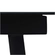 vidaXL Dining Set in Black Powder-Coated Steel Large Durable Dining Set