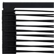 vidaXL Dining Set in Black Powder-Coated Steel Large Durable Dining Set