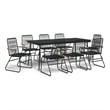 vidaXL Garden Dining Set in Black