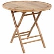 vidaXL Outdoor Dining Set Natural Bamboo Bamboo/Polyester Medium