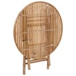 vidaXL Outdoor Dining Set Natural Bamboo Bamboo/Polyester Medium