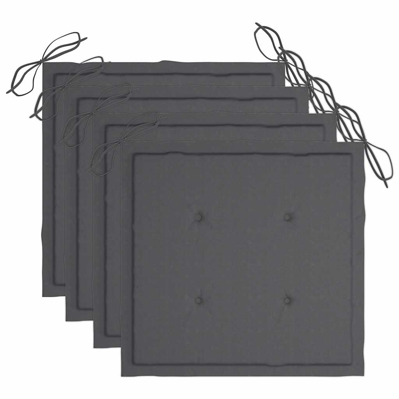 vidaXL Outdoor Dining Set Natural Bamboo Bamboo/Polyester Medium