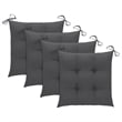 vidaXL Outdoor Dining Set Bamboo Solid Bamboo Medium Collapsible