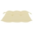 vidaXL Outdoor Dining Set Cream/Natural Bamboo Bamboo/Polyester
