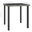vidaXL Dining Set in Gray Poly Rattan Small Durable Garden Dining Set