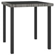 vidaXL Dining Set in Gray Poly Rattan Small Durable Garden Dining Set