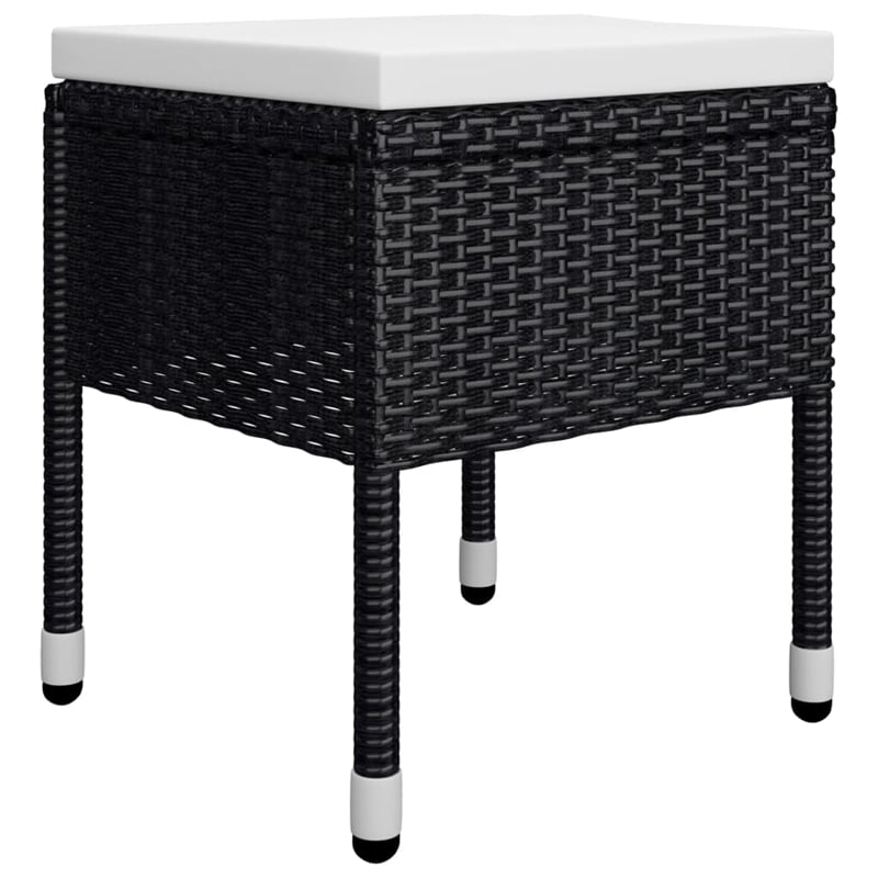 vidaXL Dining Set in Black Solid Acacia Wood Medium Ergonomic