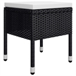 vidaXL Dining Set in Black Solid Acacia Wood Medium Ergonomic