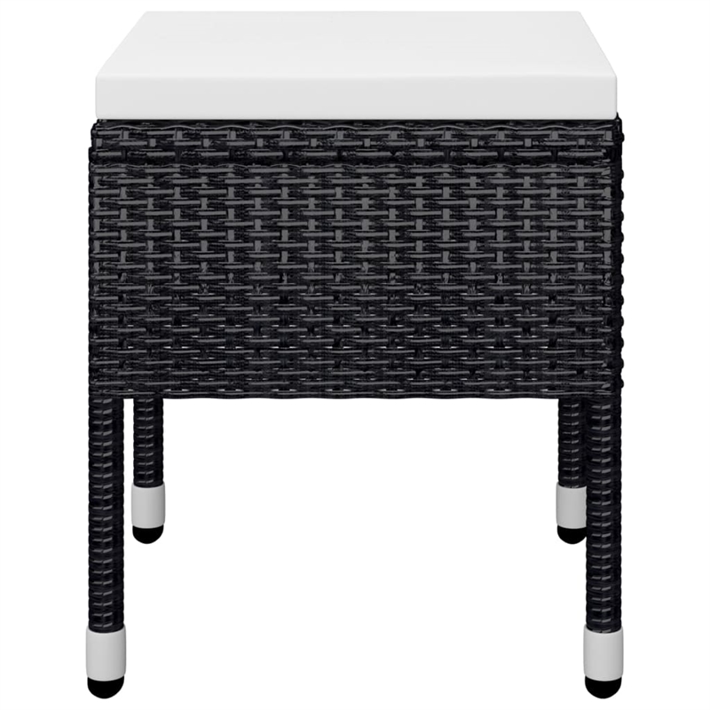 vidaXL Dining Set in Black/Cream White