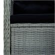 vidaXL Solid Acacia Wood Medium Garden Dining Set in Light Gray