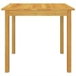 vidaXL Solid Acacia Wood Medium Garden Dining Set in Light Gray
