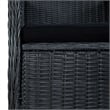 vidaXL Garden Dining Set in Dark Gray/Black