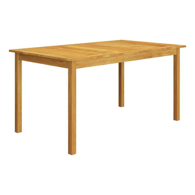 vidaXL Dining Set in Black Chairs With Cream Cushions and Wooden Table