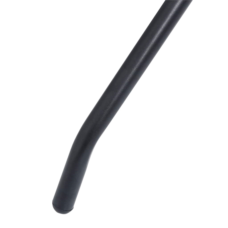 vidaXL Powder-Coated Aluminum Dining Set in Black