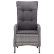 vidaXL Garden Dining Set in Gray/Natural