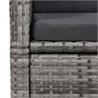 vidaXL Dining Set in Gray/Dark Gray