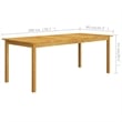 vidaXL Dining Set in Gray/Dark Gray