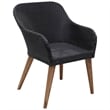 vidaXL Dining Set in Black/Dark Gray
